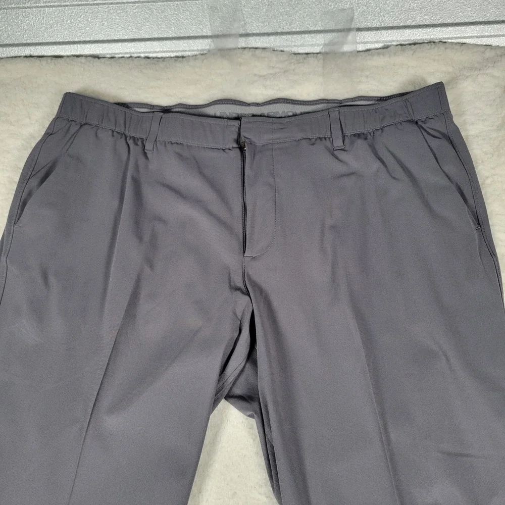 Under Armour Golf Pants Mens 44/32 Gray Loose Fit Performance Trousers